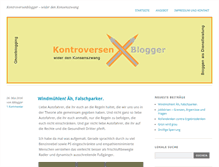 Tablet Screenshot of kontroversenblogger.de